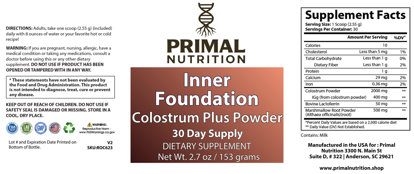 Inner Foundation – Premium Colostrum+ Powder