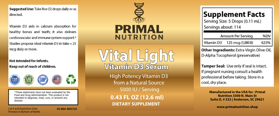 Vital Light Vitamin D3 Serum