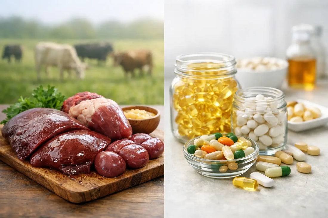 Grass Fed Organs vs Synthetic Vitamins