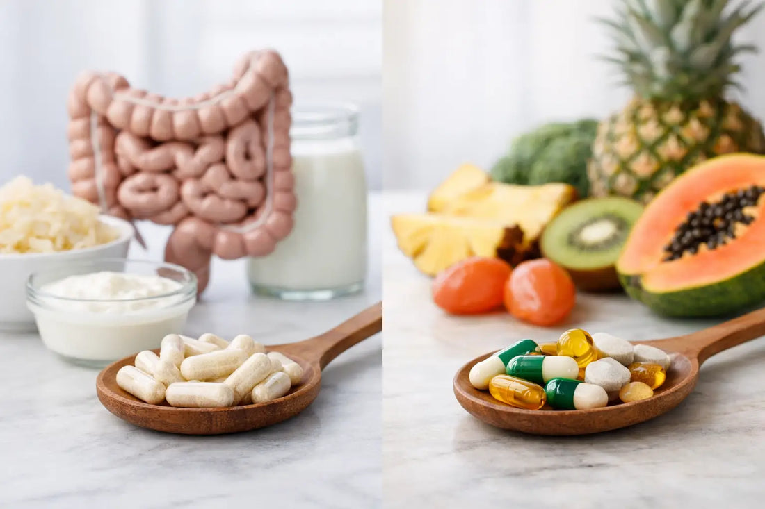 Probiotics vs Digestive Enzymes Benefits