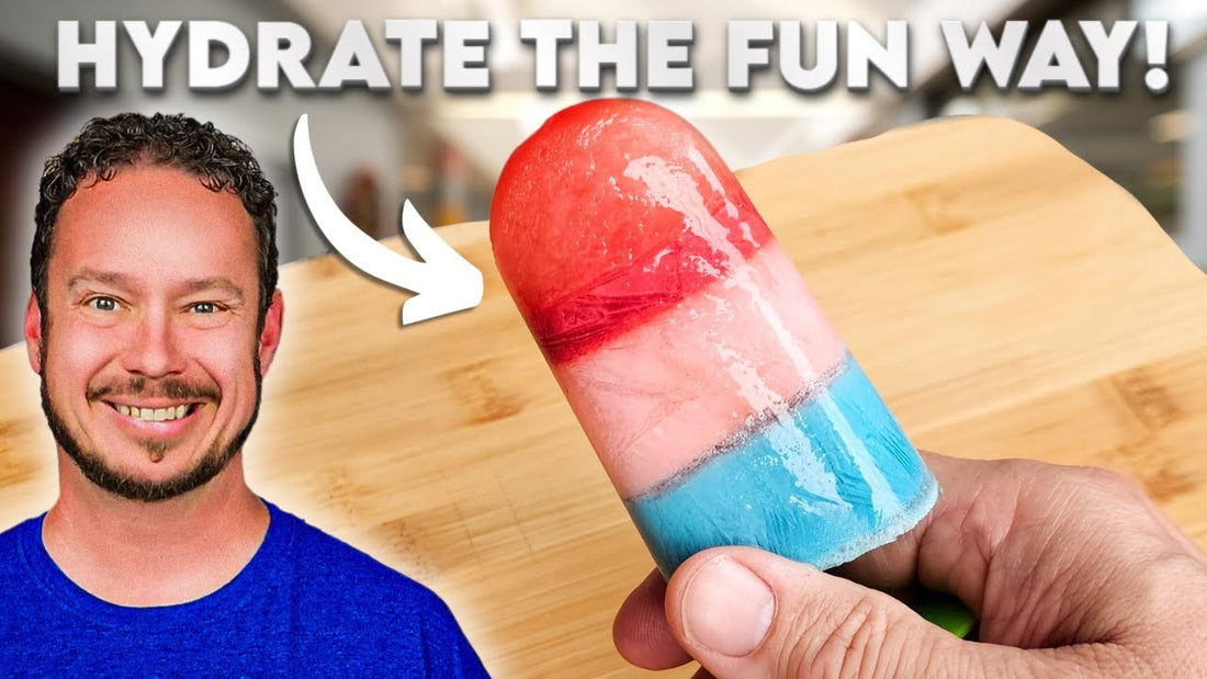 Red, White & Blue Electrolyte Popsicles