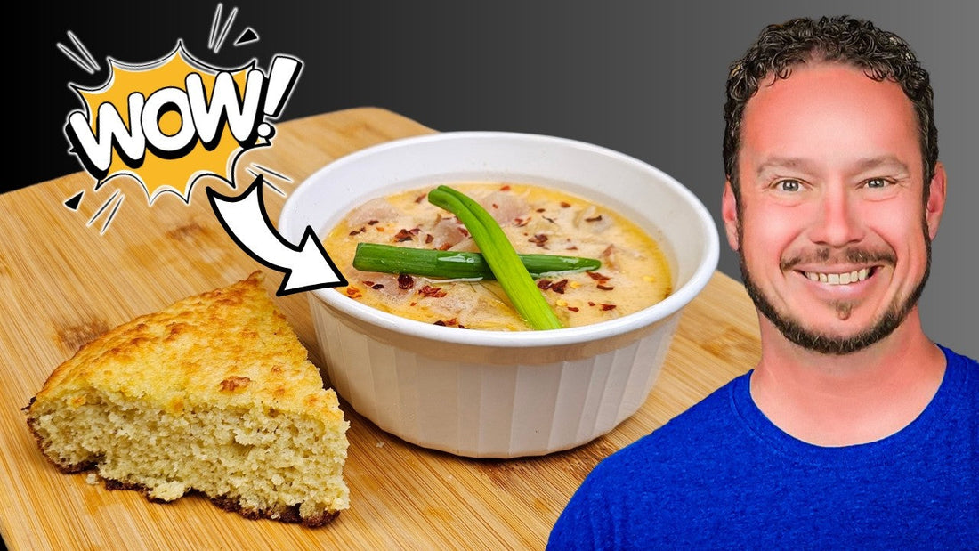 Keto Corn Chowder (Baby Corn & Radishes)
