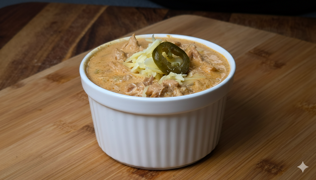 Creamy White Chicken Chili (Low-Carb / Keto)