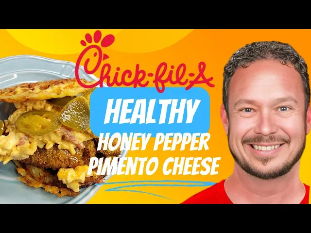 HEALTHY Copycat Chick Fil A Pimento Cheese Chicken Sandwich