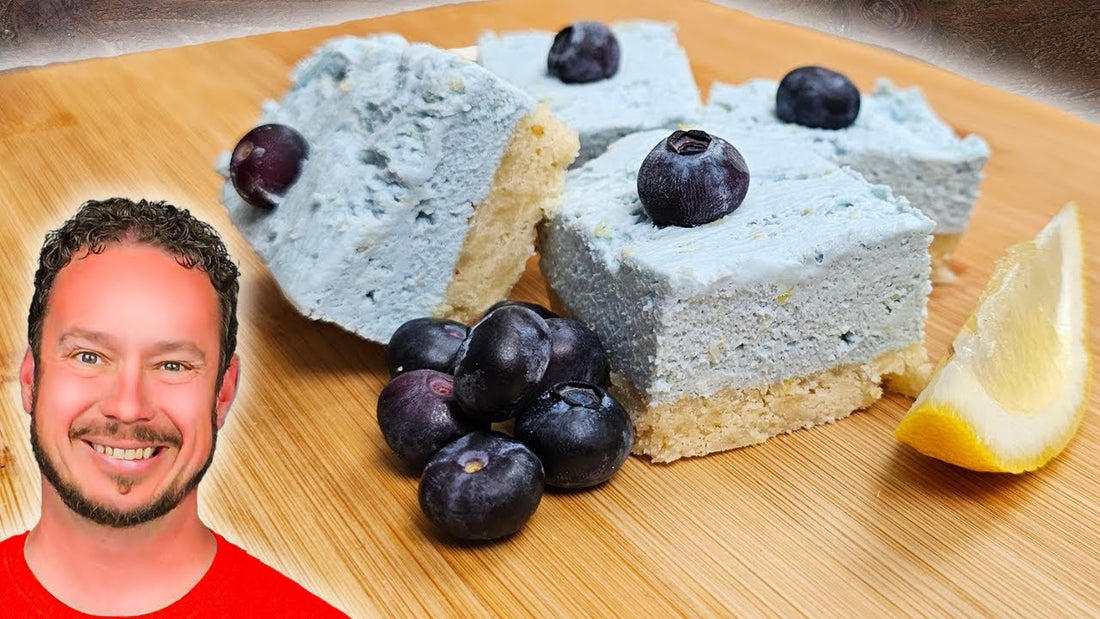 No-Bake Blueberry Lemon Cheesecake Bars