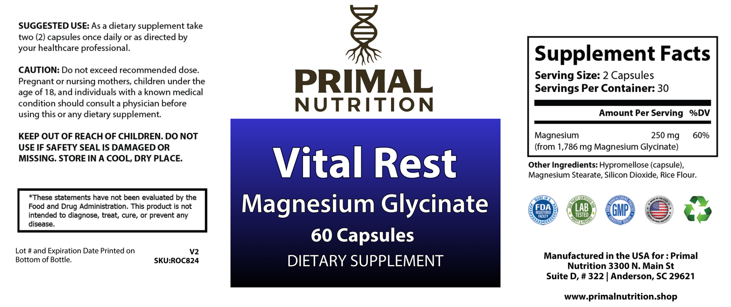 Vital Rest – Magnesium Glycinate