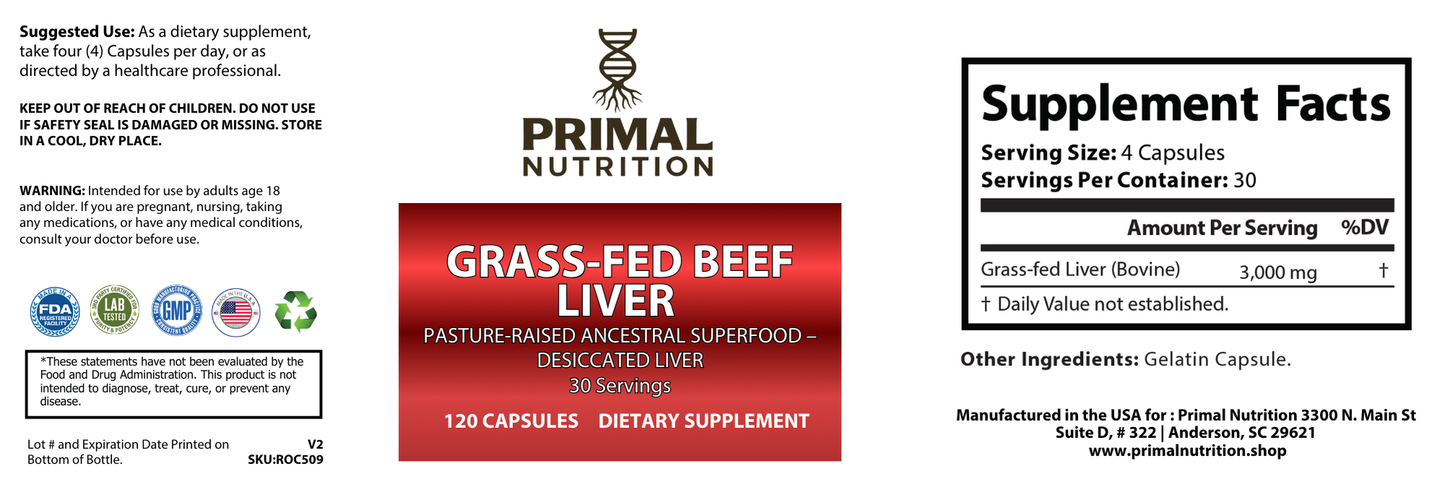 Grass-Fed Beef Liver